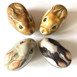 RAB3534  Cute Rabbit Egg Tin